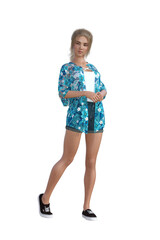 Young adult with blonde hair