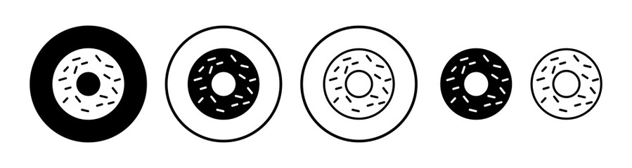 Donut icon vector. doughnut icon. donut logo