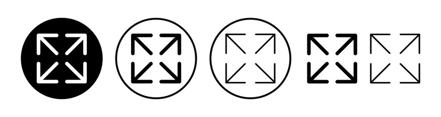 Fullscreen icon vector. expand fullscreen icon