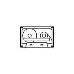 Stereo cassette icon, audio tape, vintage music, save icon for app web logo banner - SVG File
