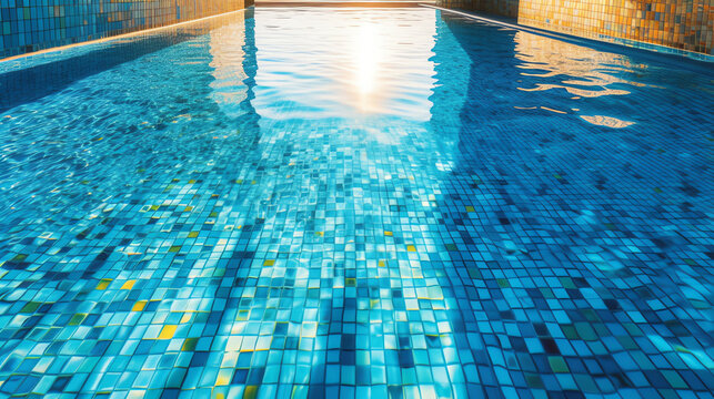 photo of swimming pool tiles