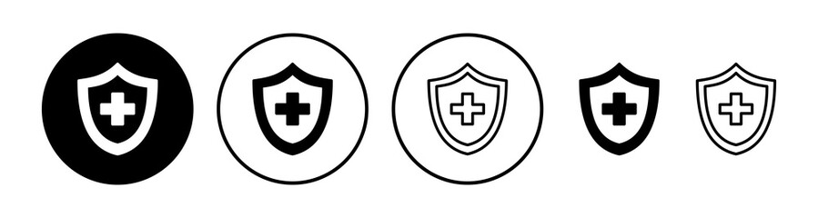 Health insurance icon vector. medical insurance icon