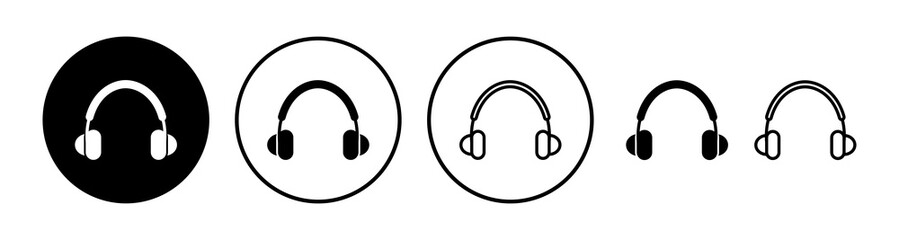 Headphone icon vector. headphones earphones icon. headset