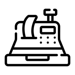 cash register Line Icon