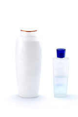 white plastic bottle