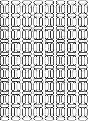 Simple patterns of unique flat shapes