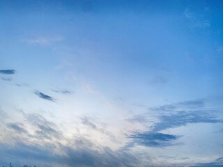 blue sky and clouds