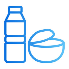 bottles gradient icon