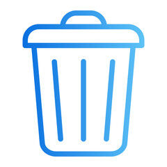 garbage gradient icon