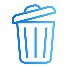 trash gradient icon