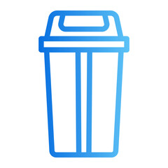 trash gradient icon