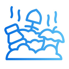 trash gradient icon