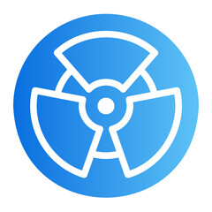 radioactive gradient icon