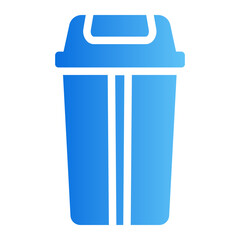 trash gradient icon