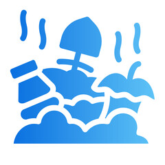 trash gradient icon