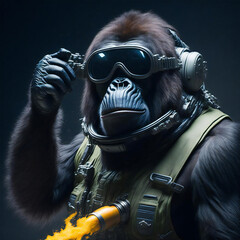 スペースゴリラ　エネルギーチャージ中