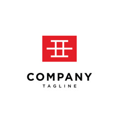 Number eight brick square logo icon vector template.eps