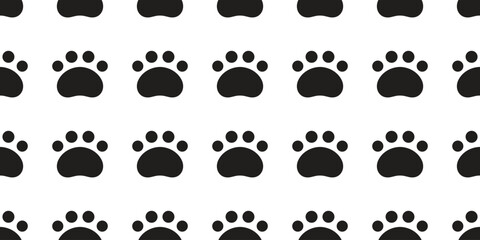 bear paw seamless pattern dog footprint french bulldog vector polar puppy pet foot cartoon doodle gift wrapping paper repeat wallpaper tile background illustration isolated