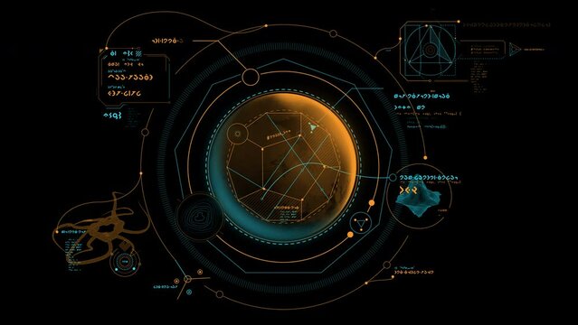 Exploration of the planet by aliens infographics.