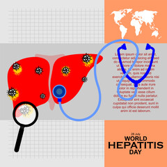 World Hepatitis Day, Poster and Banner, 28 July