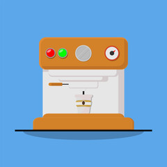 illustration of a coffe maker