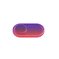 3d Rendering - Gradient Glass Abstract Geometric Object
