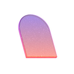 3d Rendering - Gradient Glass Abstract Geometric Object