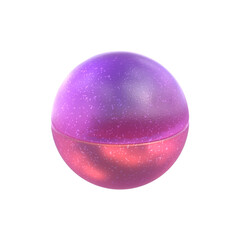 3d Rendering - Gradient Glass Abstract Geometric Object