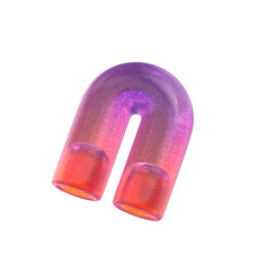 3d Rendering - Gradient Glass Abstract Geometric Object