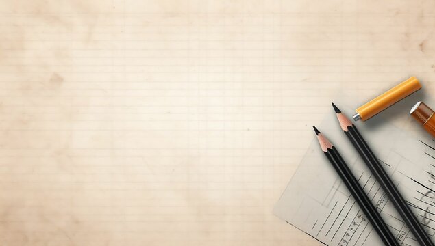 Ink Your Ideas: Copy Space Background with Writing Tools