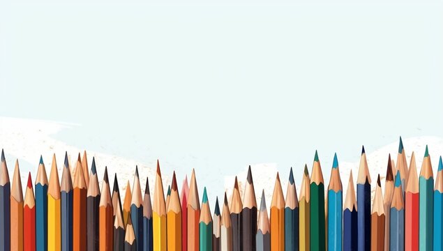 Creative Tools: Copy Space Background with Writing Utensils