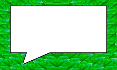 green background with frame