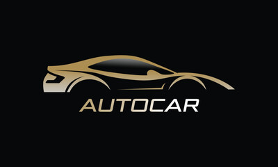 Sports Car Logo Vector Illustration. Automotive, logo design for motor vehicle dealership, Car Showroom.