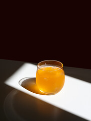 cup of tea with orange