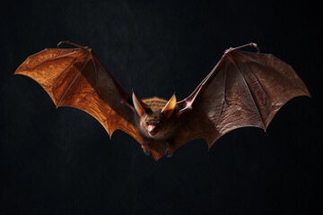 Naklejka premium Illustration of a vampire bat. Generative AI. 
