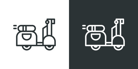 Motocycle. Transportation icon