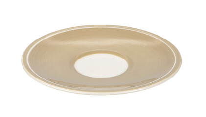 Empty plate on transparent png