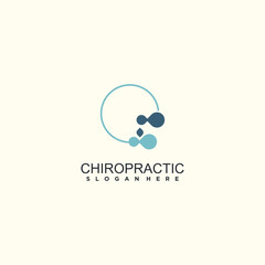 Chiropractic logo design idea for healthy