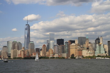 Fototapeta premium City view with river