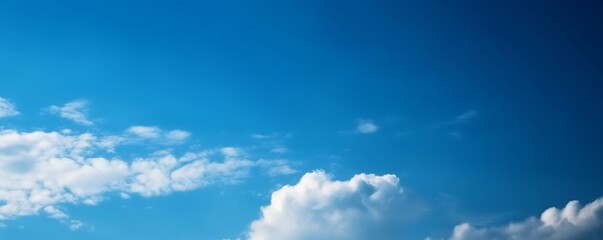 Blue sky with clouds, Generative AI