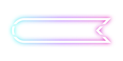 neon banner frame