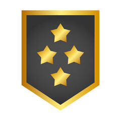 gold rank badge