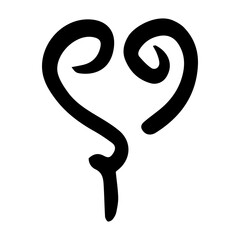 art hand drawn heart