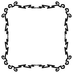 zigzag square frame