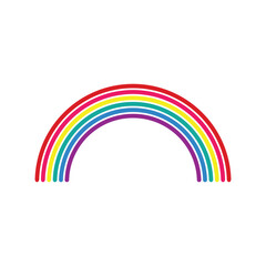 rainbow icon vector