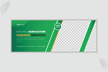 Lawn Gardening and Farming Services Web Banner Design Template