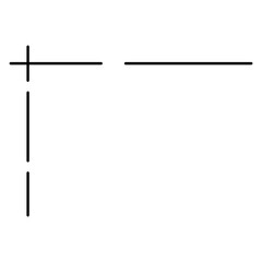 minimal line corner edge