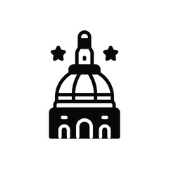 Black solid icon for maryland 