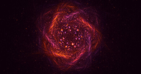 Fototapeta premium 3D rendering abstract circle light background