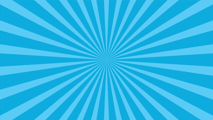 abstract blue sunburst pattern background for modern graphic design element. shining ray cartoon with colorful for website banner wallpaper and poster card decoration